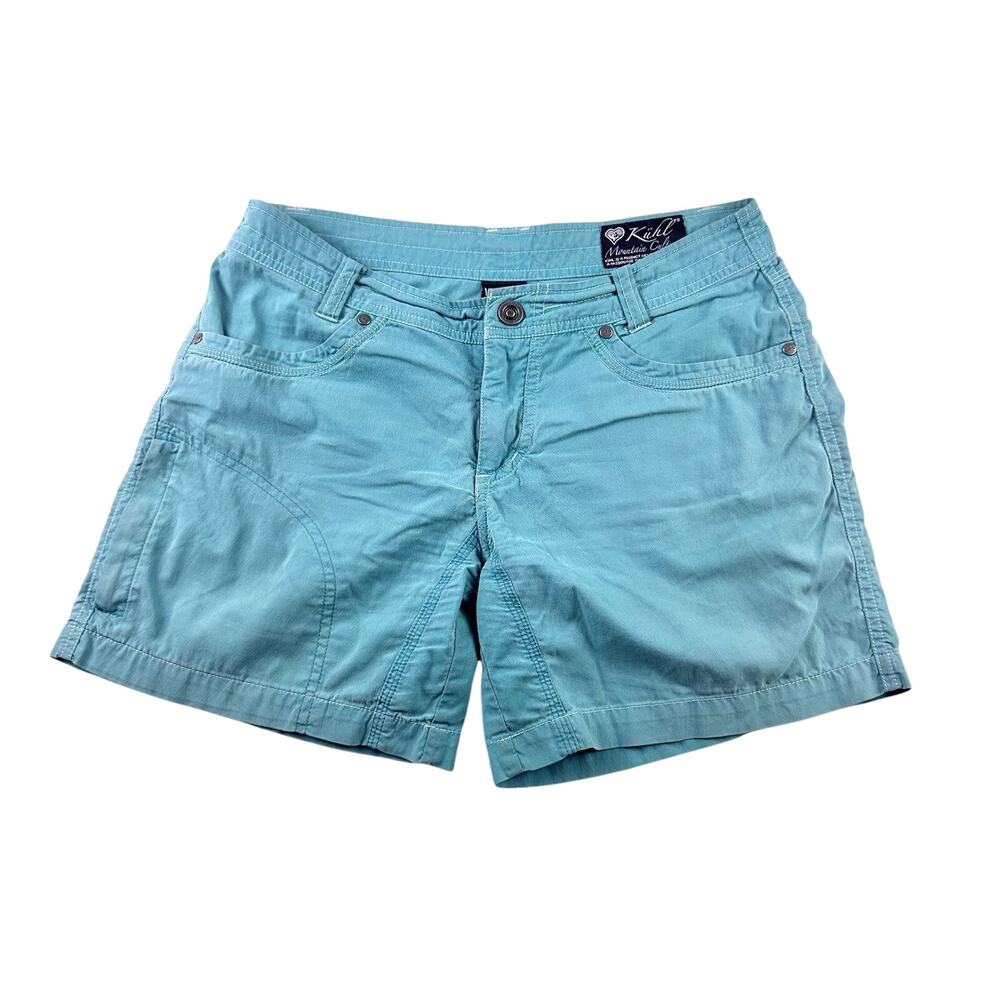 Kuhl‎ Mountain Culture Women’s Size 31 x 5.5” Blue Hiking Canvas Shorts